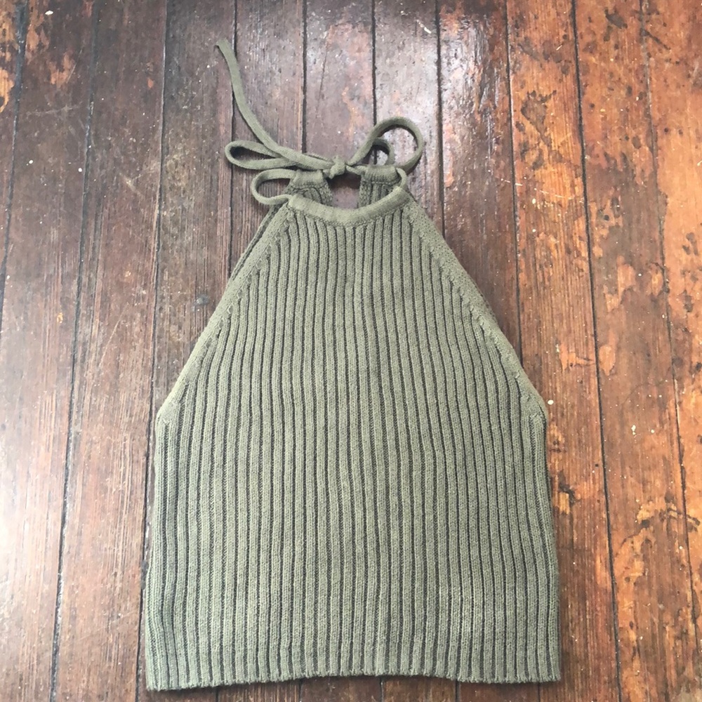 LA Hearts sweater halter top